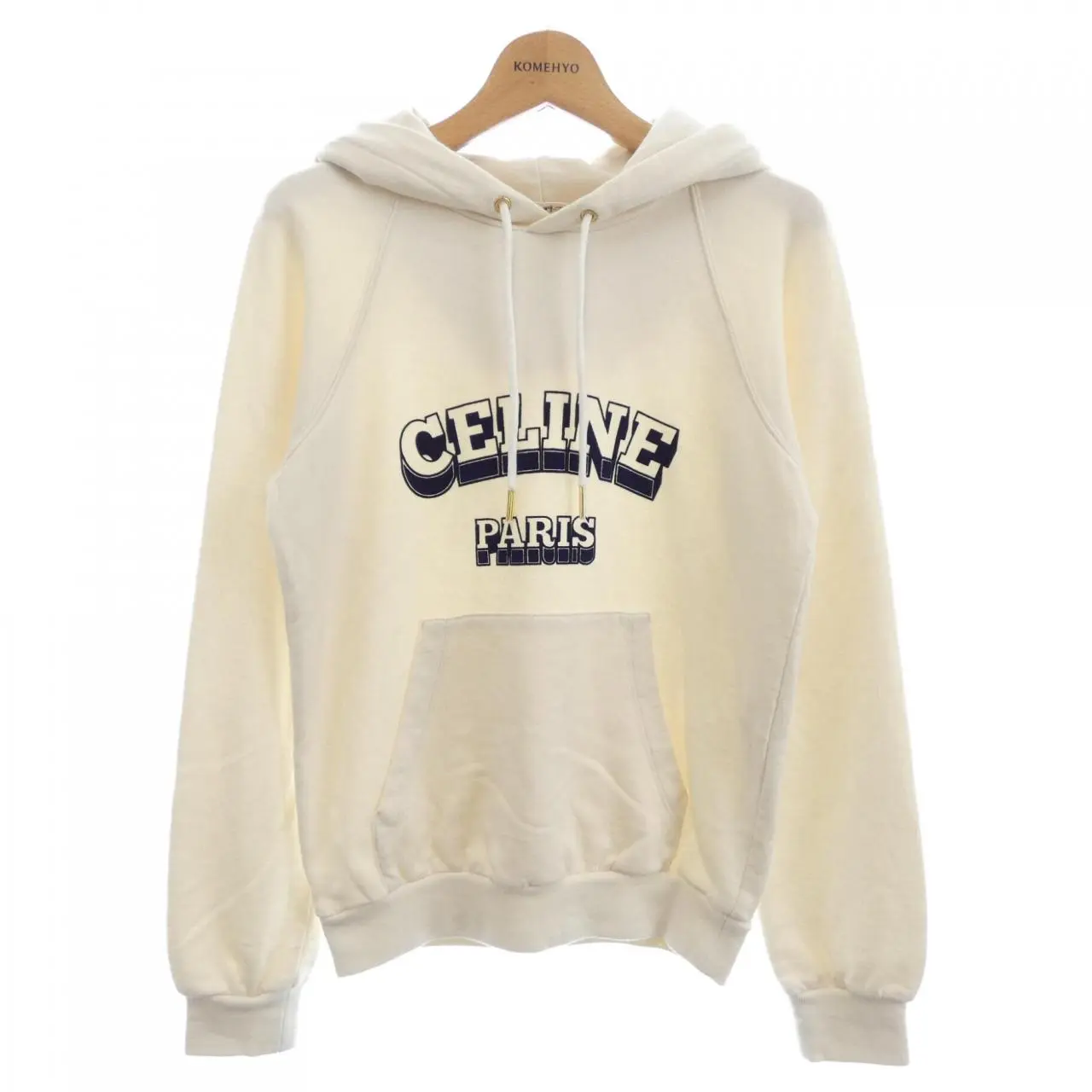 Pre-owned Celine Cashmere Small Leather Goods Blend Hoodie
