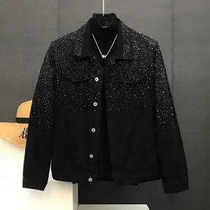 JacketSpringandAutumn2025NewMen'sTopsRetroShortJacketsHigh-qualitymen'sfashion,high-qualitymen'sclothingBlackMenswearCoatsGamisLongSleeveCasual