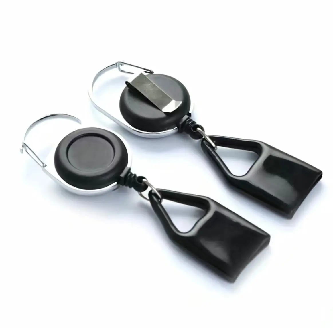 Casual Lighter Leash Keychain, Solid Plastic Retractable Holder with Belt Clip, 1 Piece - Random Color, Portable