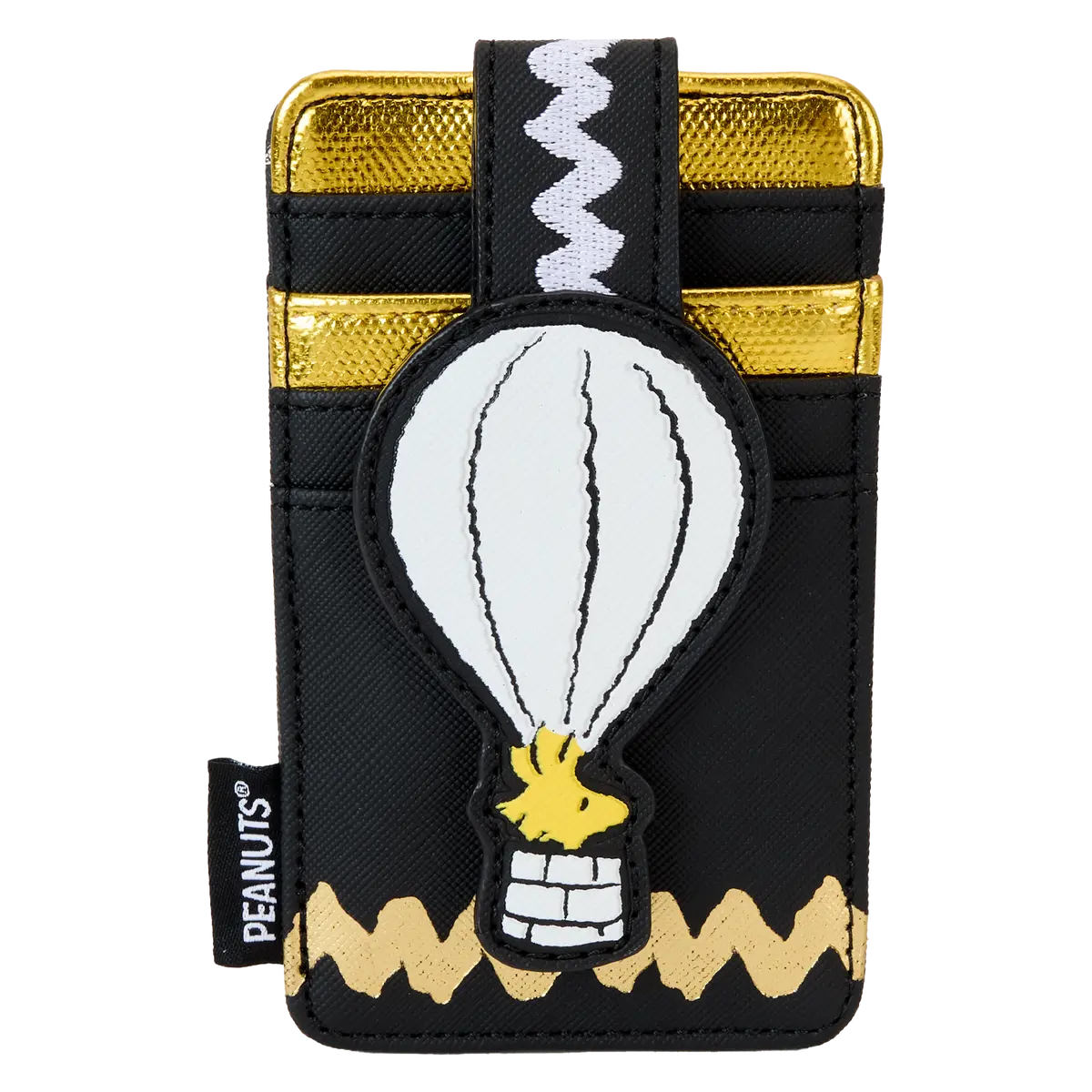 Loungefly Peanuts 75th Anniversary Woodstock Hot Air Balloon Vegan Leather Credit Card Wallet with ID Window
