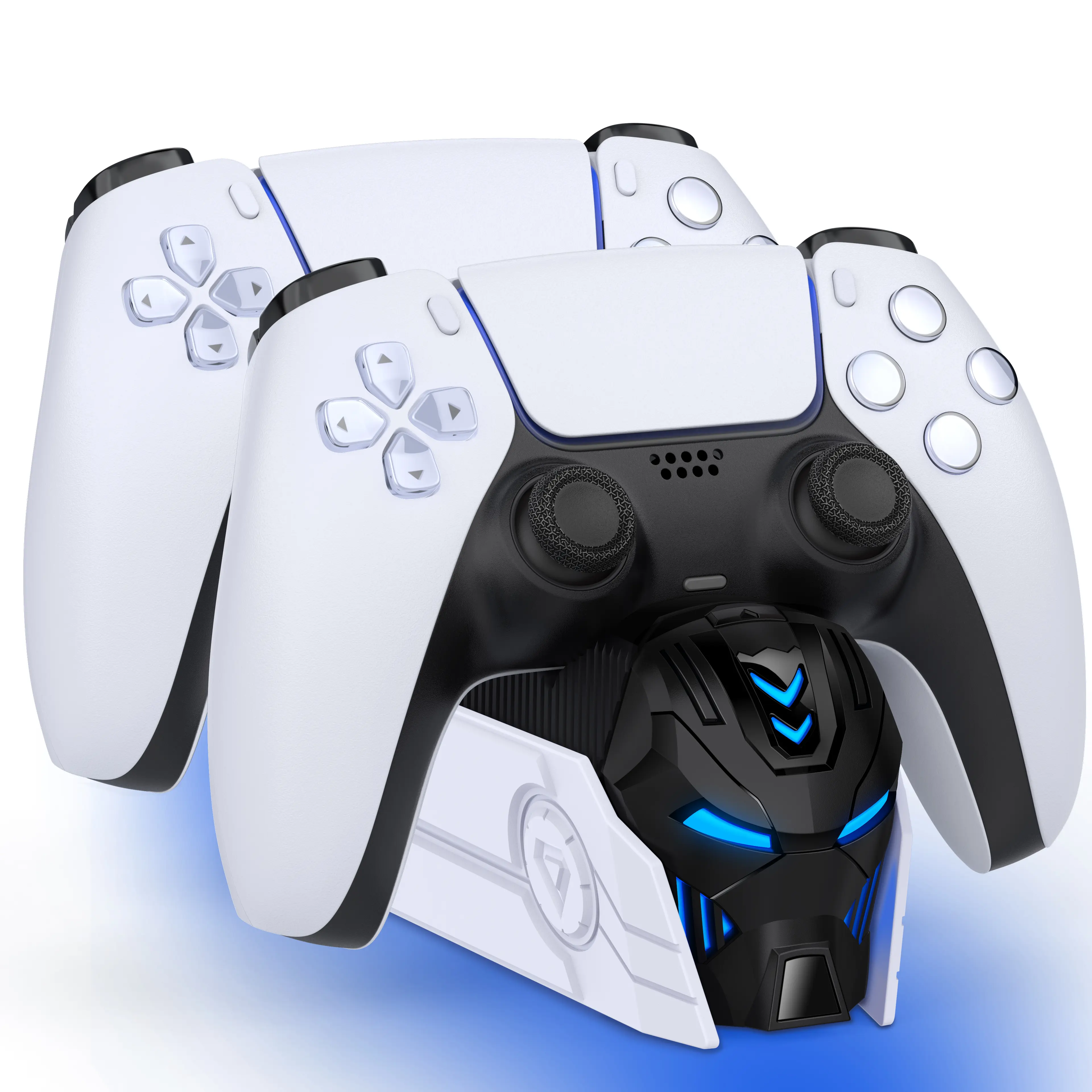 PS5 Controller Charger, BEBONCOOL Controller Charging Station for PlayStation 5 Controller, PS5 Accessories with LED Indicator/Fast Charging Cable