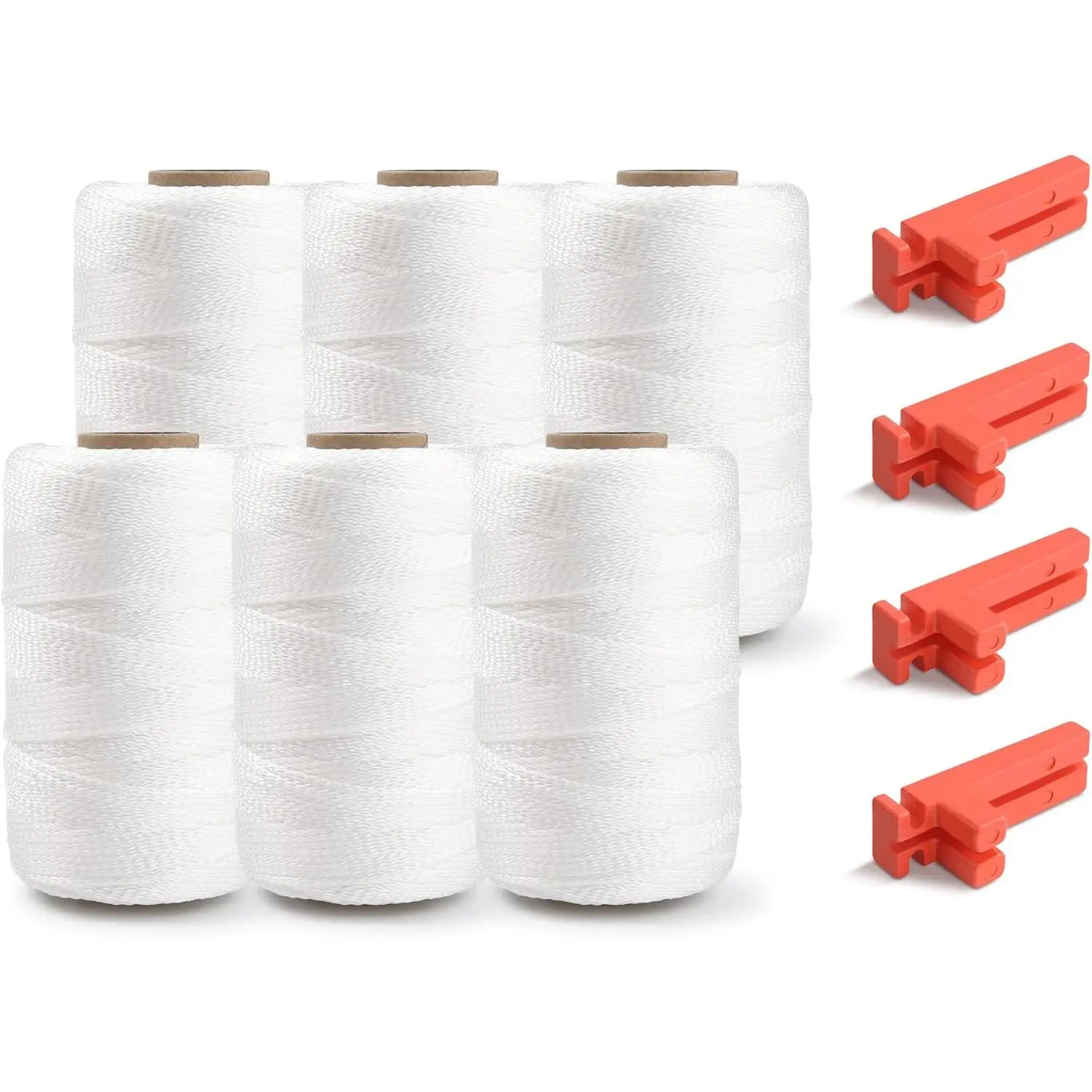 23 Nylon Braided White 600ft 6 Pack