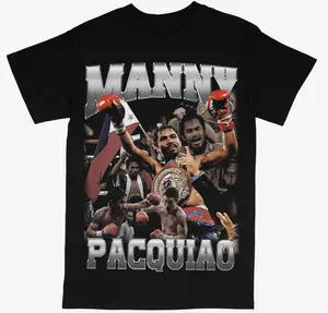 Manny Pacquiao T-shirt For Men Women, For Fans Unisex Casual Streetswear Top Boxing