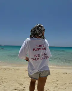 Just Kiss Me We Can Talk Later Unisex T-Shirt, Sweatshirt, Hoodie - Gifts Suitable for Anyone Casual Cotton