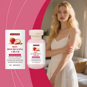 Strawberry Skin Care Cream, Exfoliates Dead Skin Cells, Hydrates and Moisturizes, Smooths and Refreshes, Non-Sticky Formula
