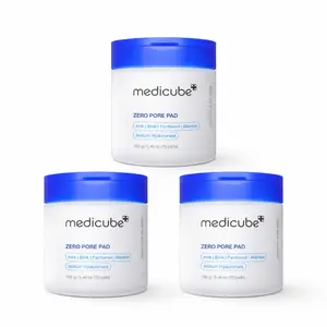 Medicube Zero Pore Pad, AHA BHA Exfoliating Toner Pads for Minimizing Pores & Blackheads, Dual-Textured with Hyaluronic Acid, 70 Count