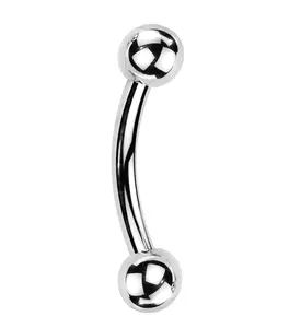 Stainless Steel Curved Internally Threaded Barbell
