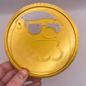 Peter Griffin Fortnite Medallion Gaming Inspired Hero Token Battle Royale Gold Medal Coin | 4 Different Sizes