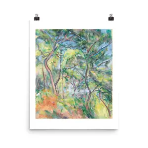 Paul Cézanne: Sous-Bois. Print Art Poster