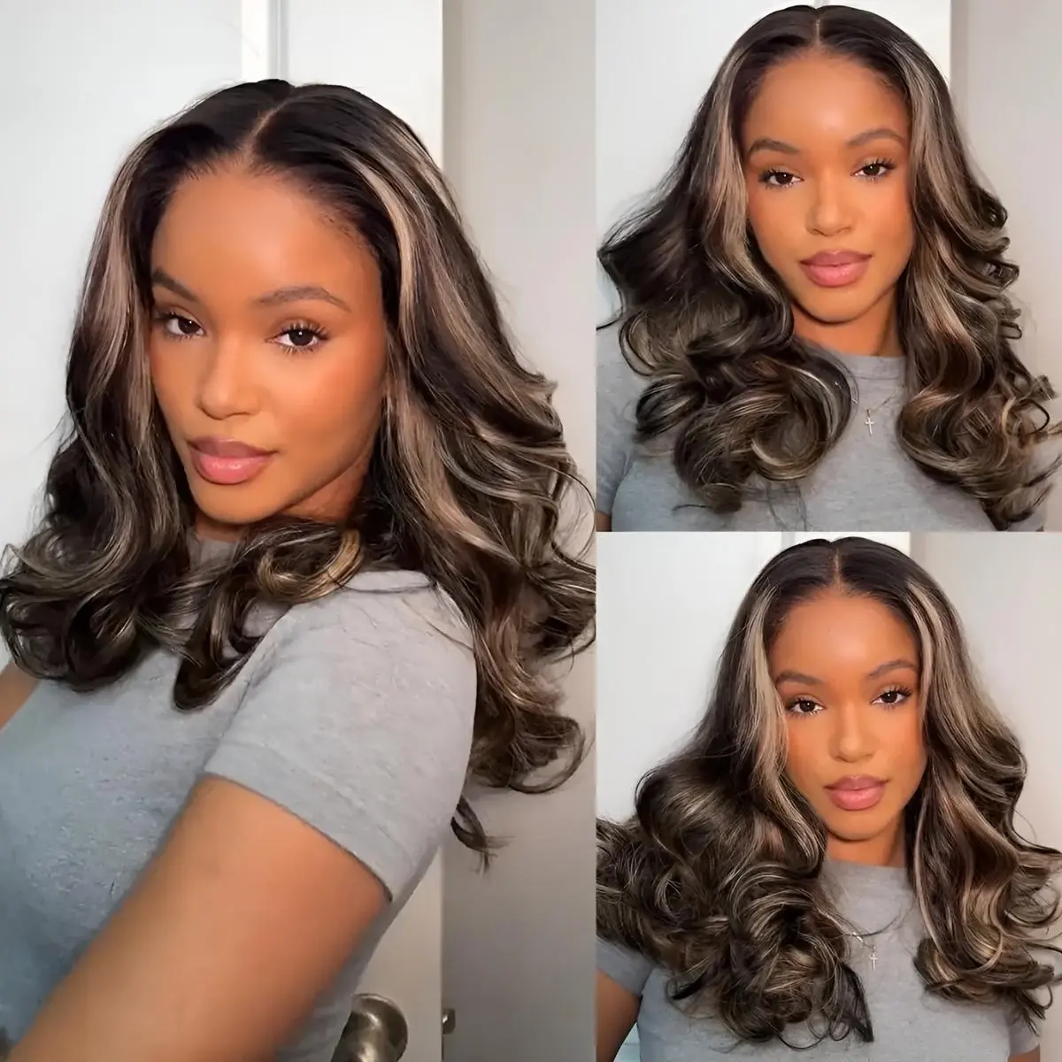 Mscoco Human Hair Butterfly Haircut Highlight Loose Wave Glueless Lace Wigs Pre-Cut 6×5 Lace Closure Wigs Honey Blonde 1B 22 And 1B 2 30 Wear Go Wig Body Wavy Wigs Fluffy Effortless Wig #DealsForYouDays