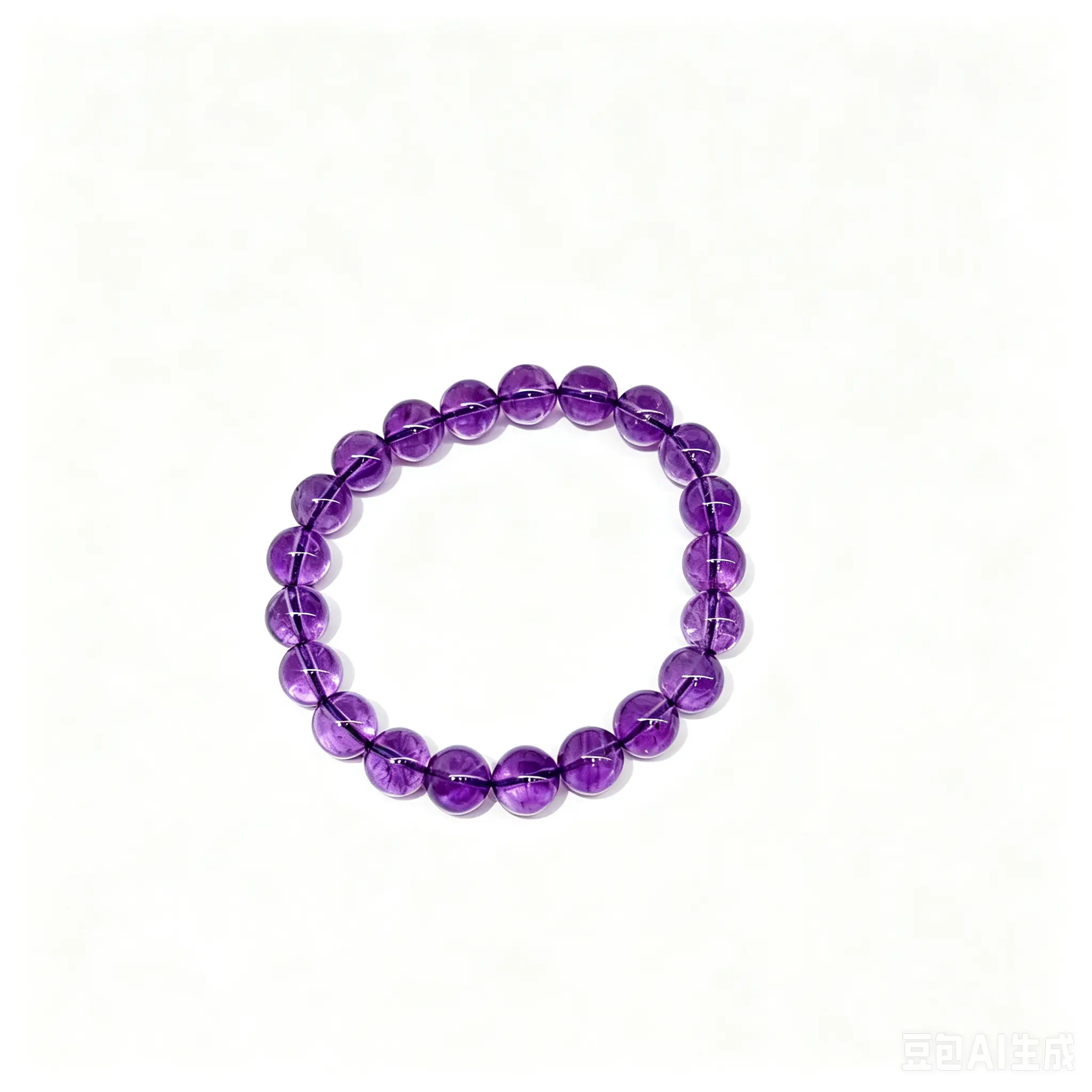 Natural Beads 8mm Amethyst Bracelet 1 piece
