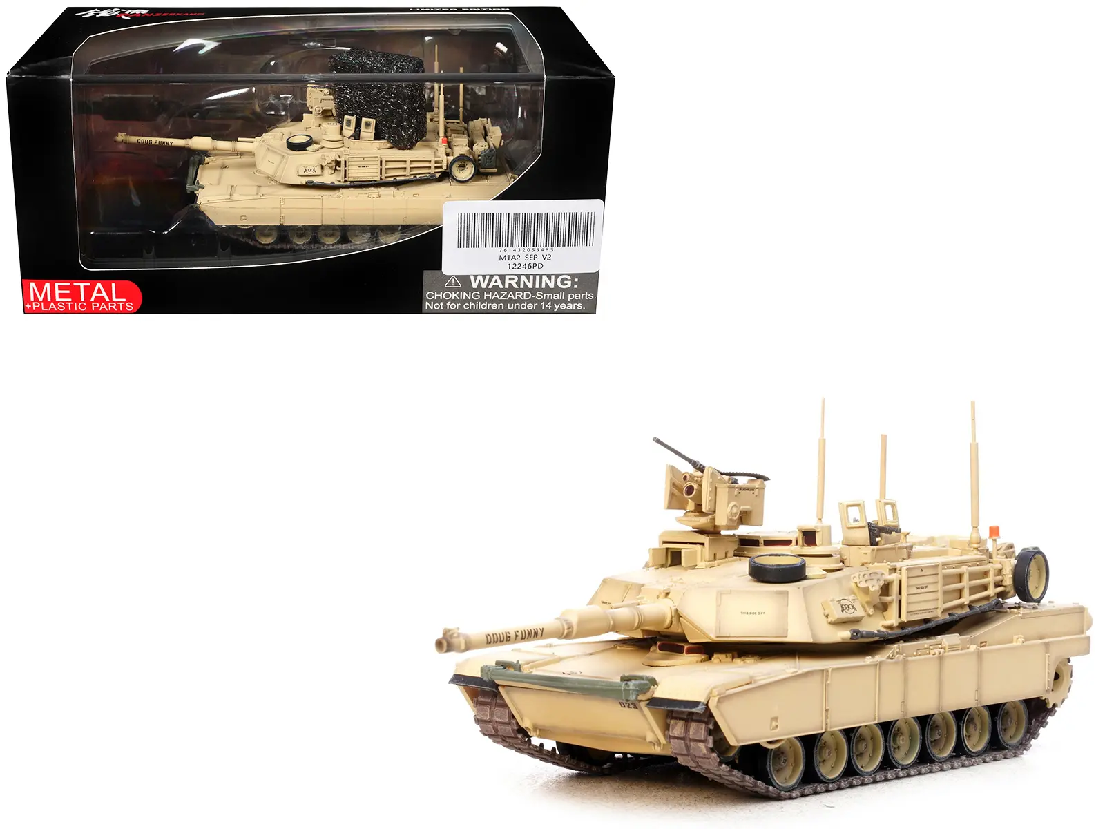 General Dynamics M1A2 SEP V2 Abrams Tank "1st Armored Brigade Combat Team" US Army 1/72 Diecast Model by Panzerkampf
