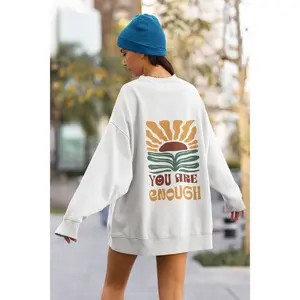 You Are Enough Sunflower Sweatshirt, Sunflower Market Beach Hoodie, Vsco hoodie, Aesthetic Sweatshirt, Summer Vibes Hoodie, Tumblr Sweater