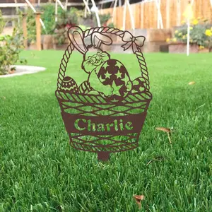 Easter Bunny Monogram Yard Sign