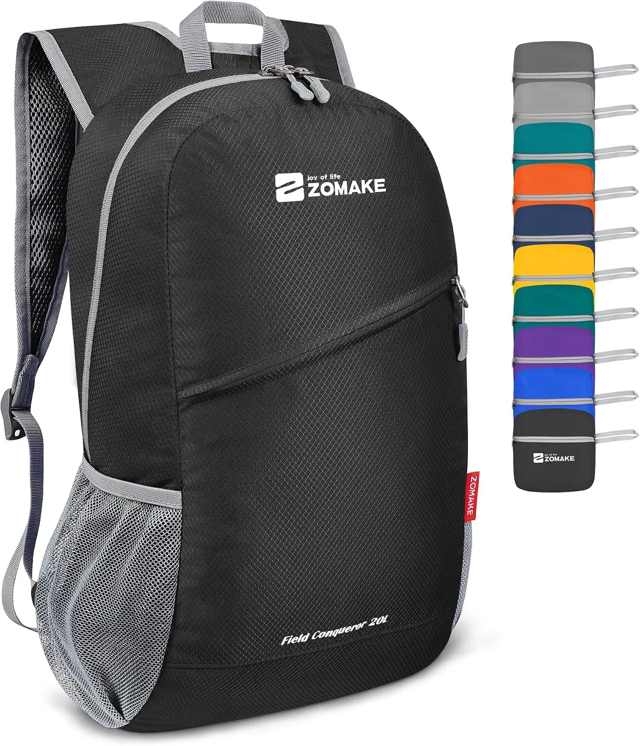ZOMAKE Unisex 20L Lightweight Compact Packable Backpack, Foldable Outdoor Daypack Fit for Hiking
