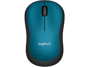 Logitech M185 Wireless Mouse, 2.4GHz with USB Mini Receiver, 12-Month Battery Life, 1000 DPI Optical Tracking, Ambidextrous, Compatible with PC, Mac, Laptop - Blue