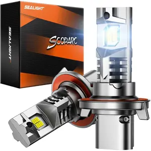 2013 Dodge Challenger 9008/H13 130W 6500K White IP68 LED Headlight Bulbs 2PCS SEALIGHT S7S