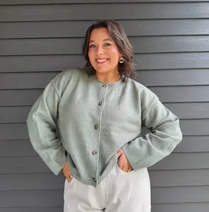 The Lane Cardigan-Sage