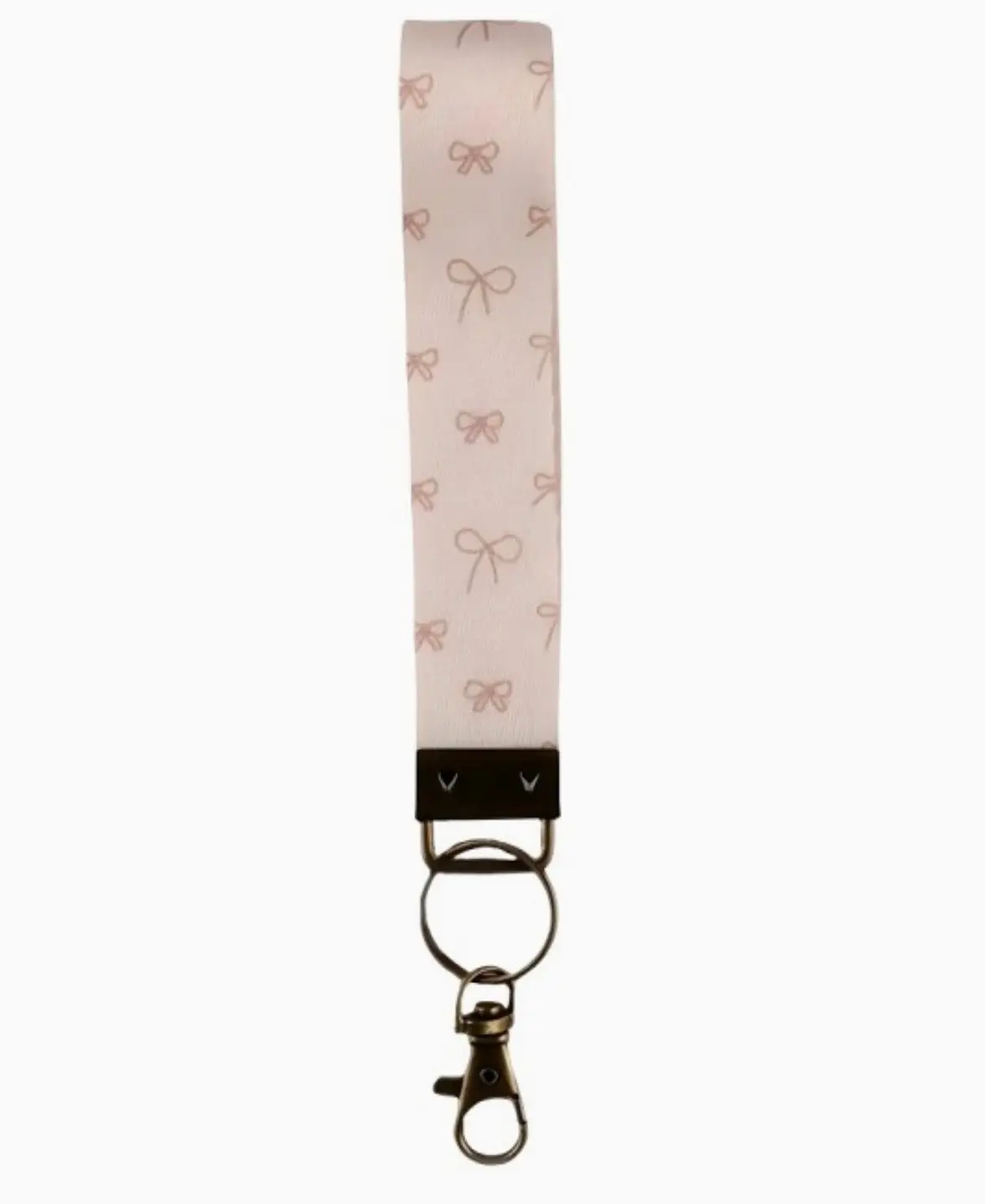 Bow keychain wristlet
