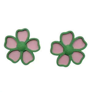 The "Willow" Earrings - 3D Printed - Flower Earrings - Pink Jewel Box