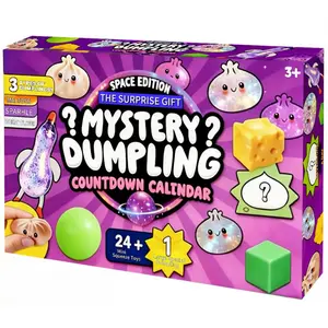 Mysterious Dumpling Bag Fidget Squishy 24-Day Countdown Calendar Surprise Blind Box Holiday Gift