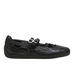 PUMA Womens Speedcat Croc Ballet Flats Casual - Black