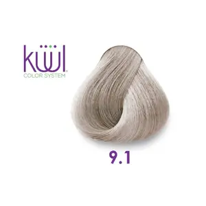 Hair color system - Very Light Ash Blonde 9.1 -KUUL