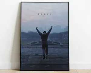 Rocky Movie Poster, Rocky Balboa Minimalist Movie Print, Movie Wall Art, Printable Wall Art , Movie Print, Gift Idea Decor Decoration