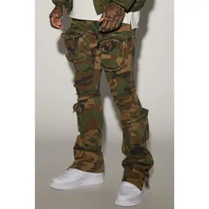 Round Up Stacked Skinny Flare Pants - Camouflage Round Up Stacked Skinny Flare Pants - Camouflage