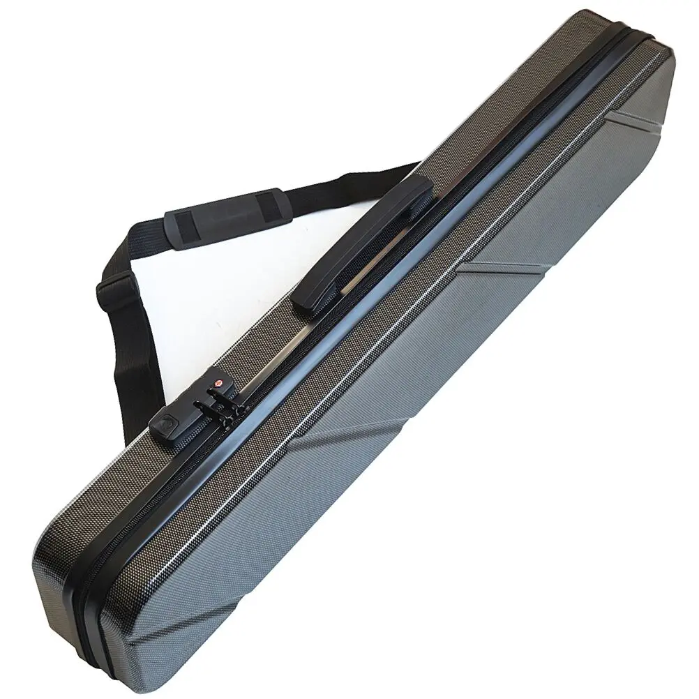 3Butts 3Shafts Large-capacity six-hole hard-shell cue case, carryable and backpackable, dedicated billiard accessories, waterproof and wear-resistant