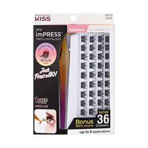 imPRESS Falsies Self Adhesive Eyelashes, 36 Lash Clusters - Voluminous