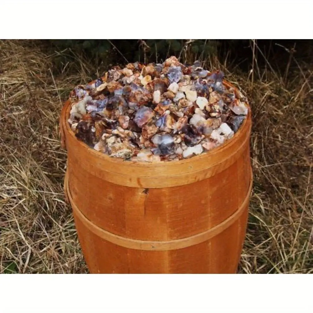 500 Carat Apache Nation-Mined Slaughter Mountain Fire Agate Rough - Unsearched Natural Artificial Gemstone Material with Free Faceted Artificial Gemstone for Collectors, Polishing & Cabbing