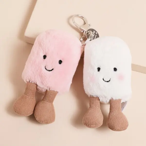 Jellycat Marshmallow Key Rings – Stuffed Animal Keychains, Cute Animals, Fun Gift Ideas for Kids, Birthdays and Collectors, Keychains