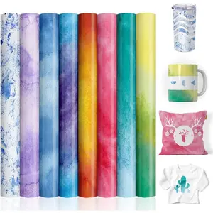 Transfer Sheets-Watercolor Sublimation Paper, Transfer Paper for Blank T-Shirts Cup Coasters Mug,8pcs/Set, 12"x12"