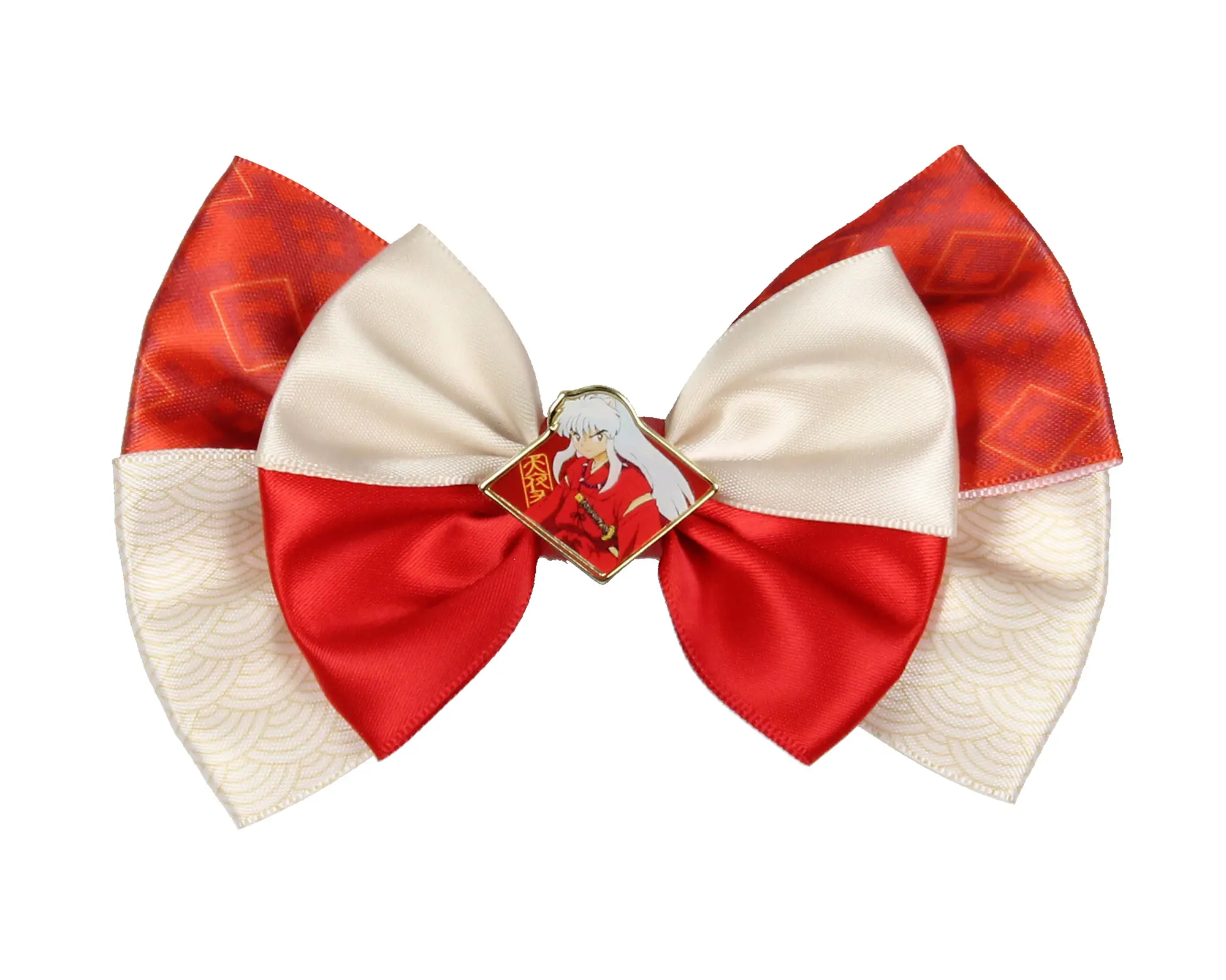 Inuyasha Manga Anime Merch Universe of Warriors Alligator Hair Clip Hair Bow Costume Accessories, Gift, Durable