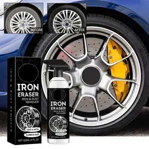 120ml Instant Rust Remover - Fast-Acting Iron Spot & Oxidation Cleaner for Car Wheels, Rims & Metal Surfaces - Pro Detailing Restoration Spray for Cars & Motorcycles - Safe & Effective
