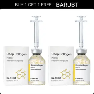【BARUBT】Buy 1get 1free, 2 bottles Deep Collagen Peptide Ampoule 40ml Anti Aging Concentrate for Skin Care Face-Lift at Homeserum with Peptides & Silk Lifting Peptide Formula and Syringe Desig (1.35 fl.oz/bottle)