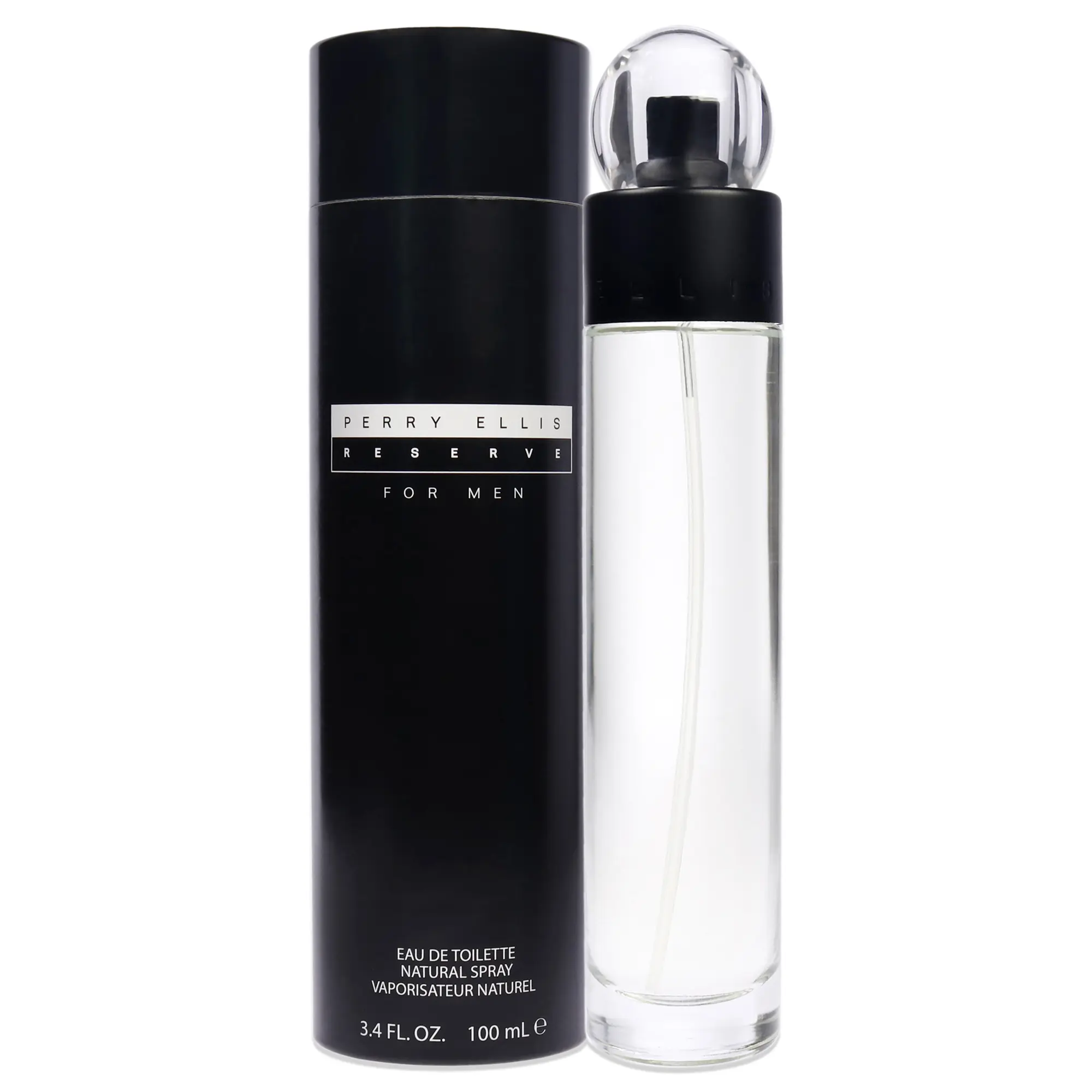Perry Ellis Reserve Men's Fragrance - 3.4 oz (3 to 3.9 fl oz) EDT Spray, EDT Strength, Long Lasting Fragrance, Single Item, US Beauty & Personal Care Product