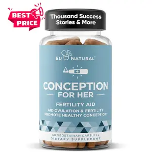 Conception Supplements for Women – Aids Ovulation, Hormonal Balance, & Regular Cycles – Prenatal Vitamin Support with Myo-Inositol, Folate, Folic Acid, Vitex – 60 Vegetarian Soft Capsules