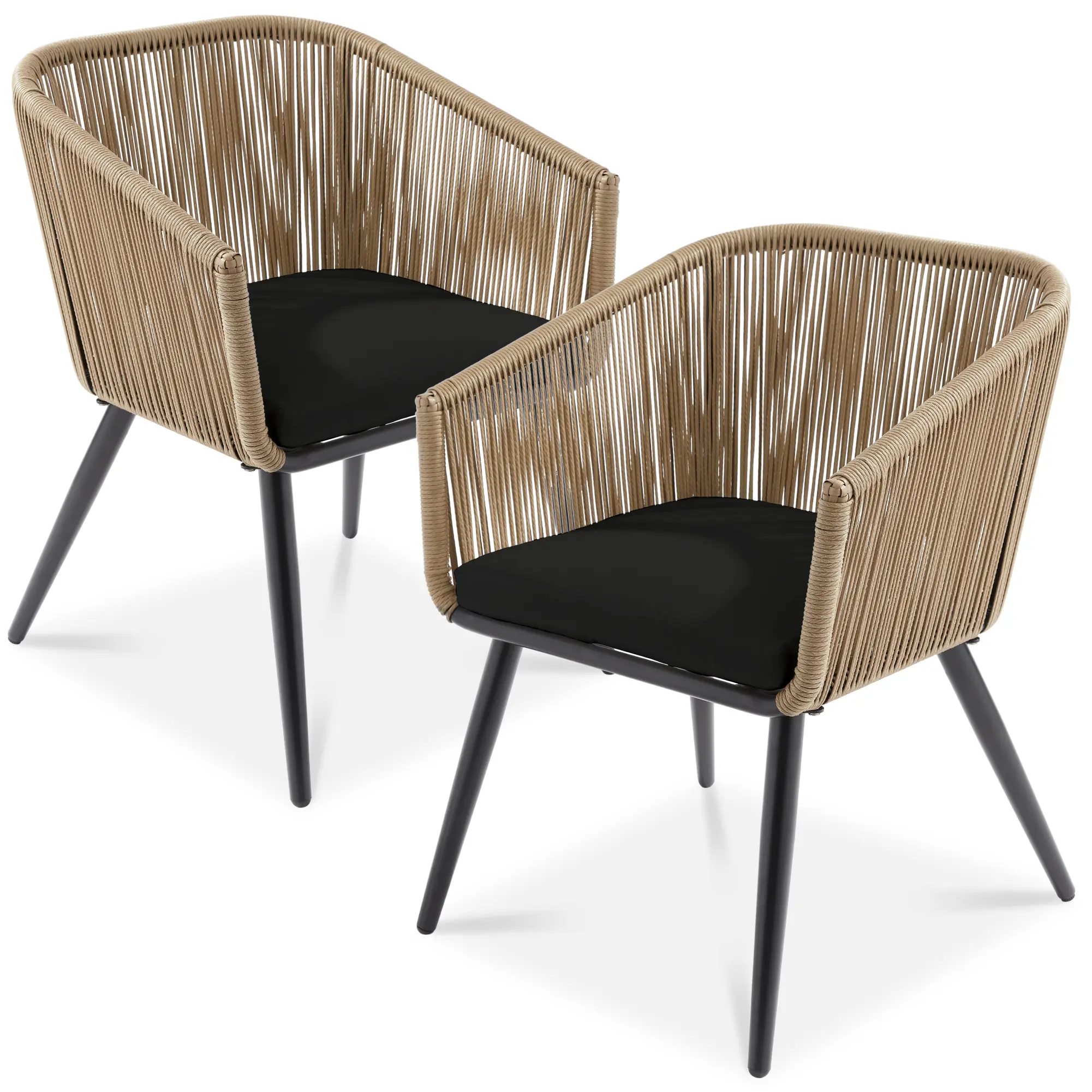 Best Choice Products Set of 2 Outdoor Patio Dining Chairs Woven Wicker Seating 250lb Capacity Best Choice Products Set of 2 Outdoor Patio Dining Chairs Woven Wicker Seating 250lb Capacity