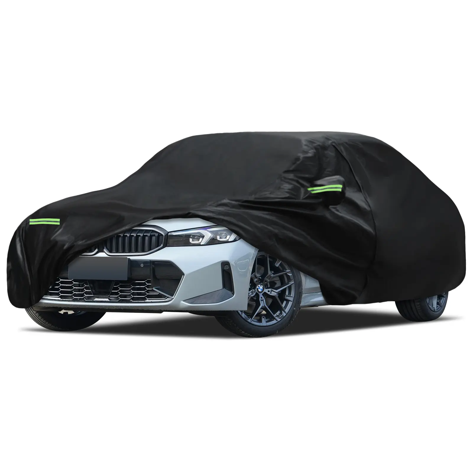 Car Cover Custom Fit for 2007-2025 BMW 3 Series M3 320i 325i 328i 330i 340i, Migaven Waterproof Full Exterior Cover Sun Rain Protection with Door Zipper Black summerwins