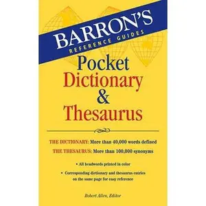 USED-Pocket Dictionary & Thesaurus by Allen, Robert (Paperback)