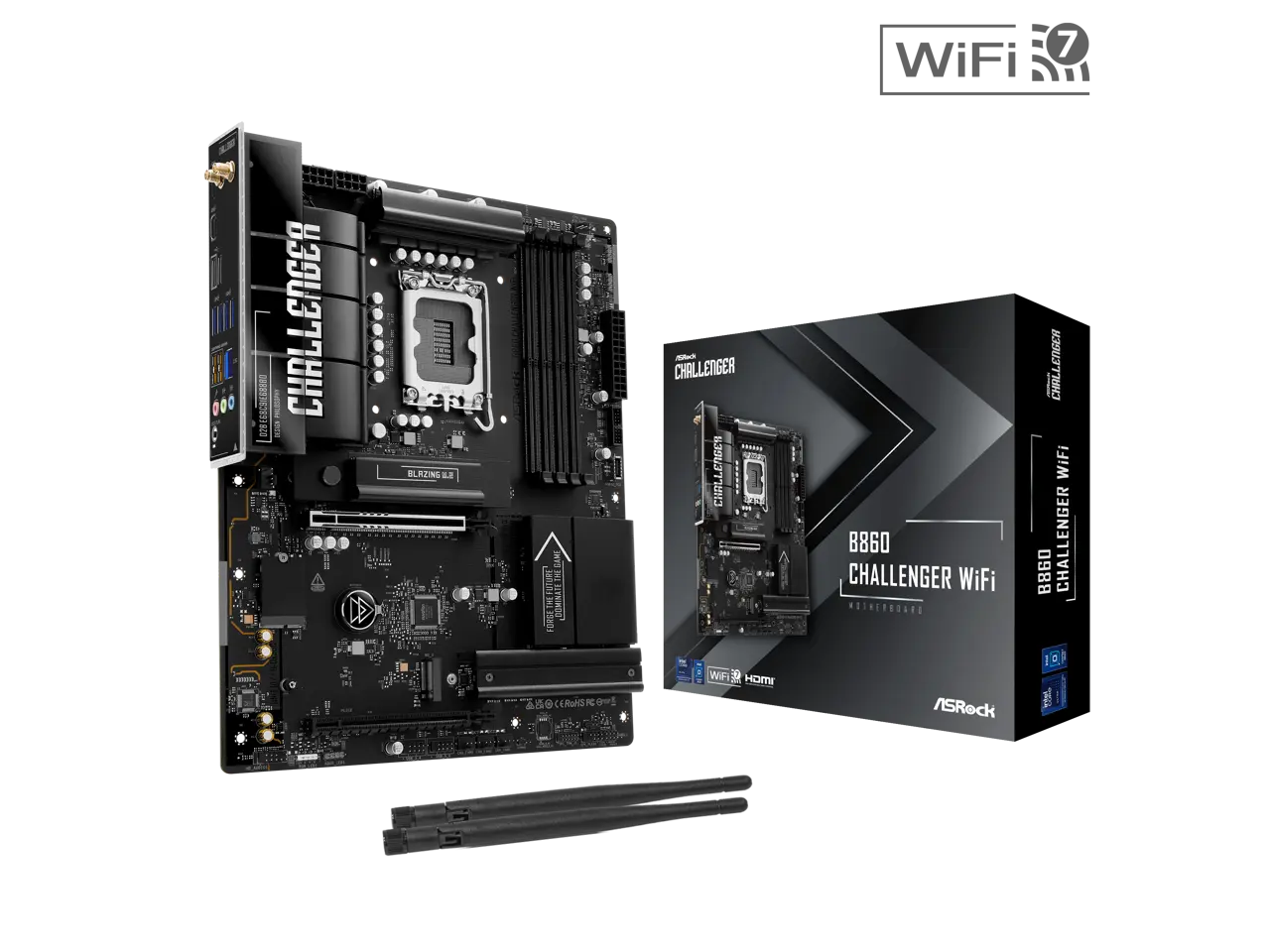 ASRock B860 Challenger WiFi LGA 1851 Intel B860 ATX Motherboard