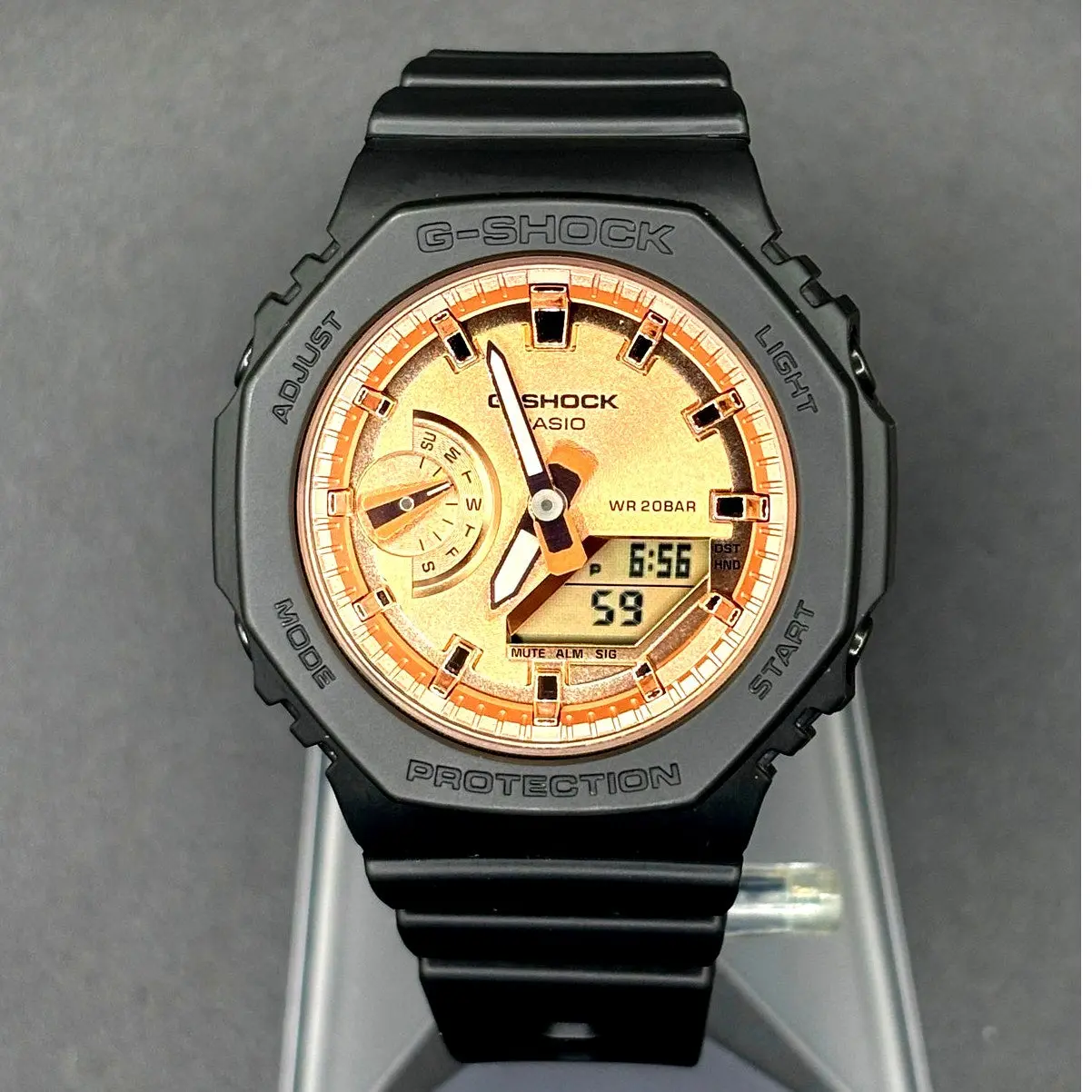 Casio G-Shock GMA-S2100MD-1A Women’s Rose Gold Dial Analog-Digital Watch NIB