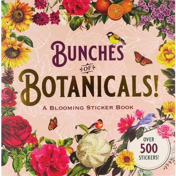 Bunches of Botanicals Decal Stickers Book, Paperback - Nature Stickers for Scrapbook Page Crafts