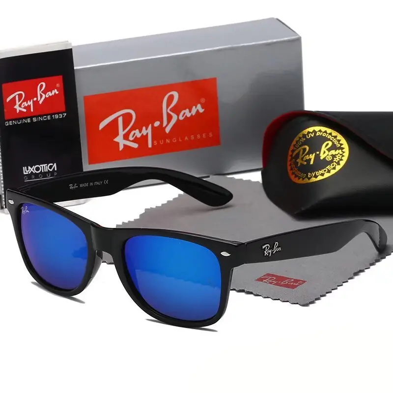 Classic Wayfarer Sunglasses for Men & Women, UV400 Fashion Square Eyewear for Driving and Travel