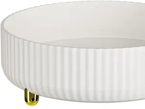 Bathroom Organizers and Storage Rack: 360° Rotating Storage Tray for Cosmetics and Perfume