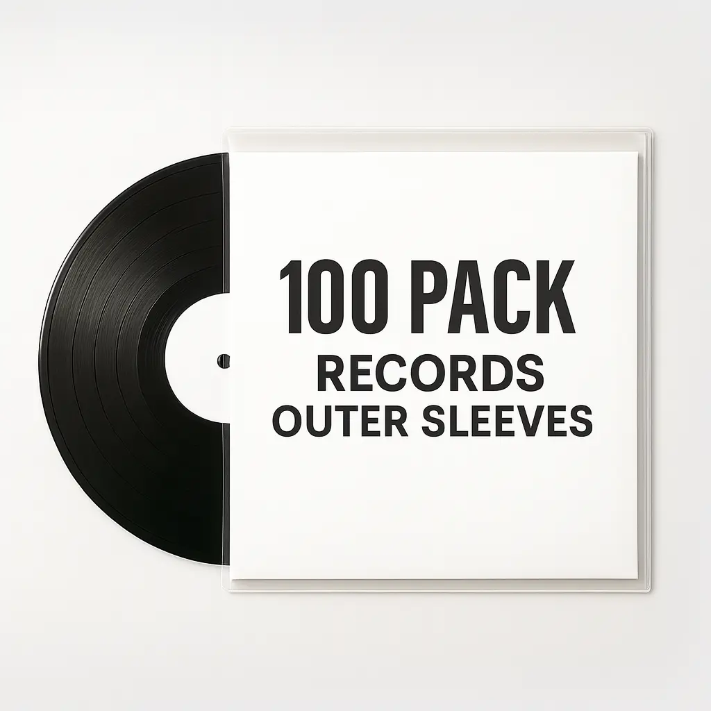 12" High-Transparency UltraClear Vinyl Record Outer Sleeves - Collectibles, Archival Quality, Durable Material, Minimal Distortion, Trusted Eveo Sound Lab (25-200 Packs)