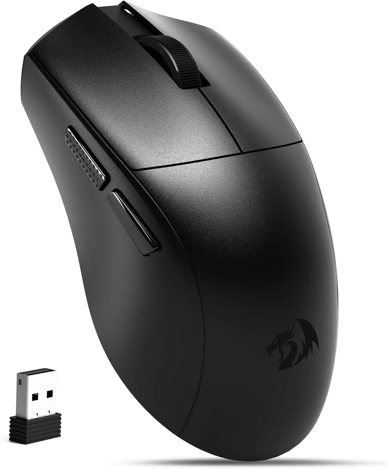 Redragon Wireless Gaming Mouse, Tri-Mode 2.4G/USB C Wired/BT,Max 128000 DPI PC Gaming Mice,Black, Dpi Adjustable, M821