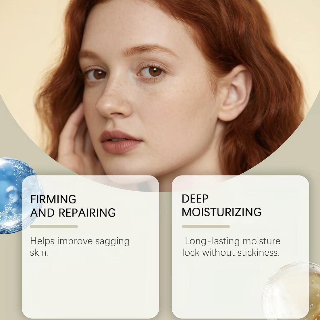 GHK-Cu Copper Peptide Serum with HyaluronicAcid, Deep Moisturizing & Nourishing FacialSerum, 30ML Daily Gentle Skincare for All SkinTypes, Men & Women